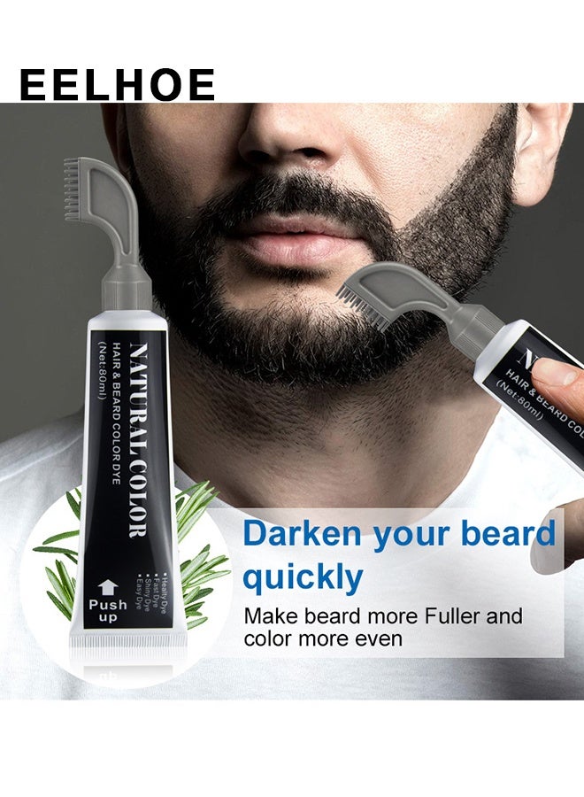 EELHOE Hair & Beare Color For Man,RHair & Beare Color For Man,Rosemary 2 in 1 Beard Dye ,Effective Enhance Facial Hair (Natural Black)osemary 2 in 1 Beard Dye ,Effective Enhance Facial Hair (Natural Black) - Image 4